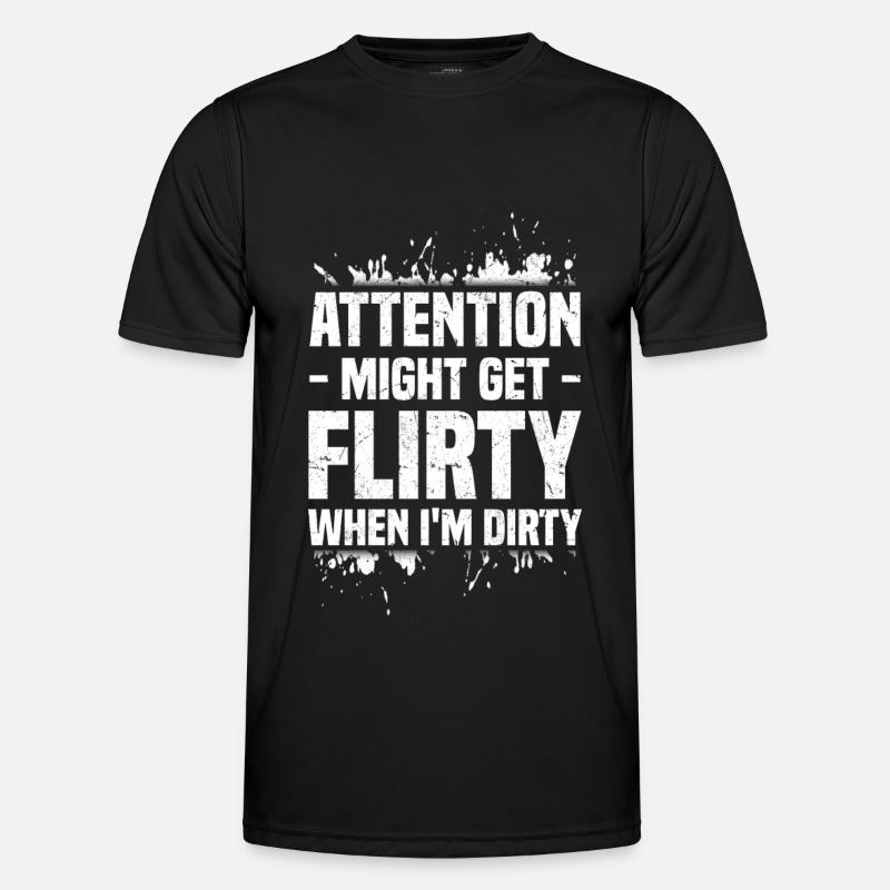 Mud Run - Männer Funktions-T-Shirt - Schwarz