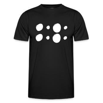 Motifs Cercles Cercles Formes - T-shirt sport Homme - noir - Devant - AI Model Male 178 dark (178cm)