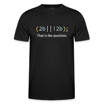 Computer Scientist Computer Science Code Programmer - Men's Functional T-Shirt - black - Front - AI Model Male 178 dark (178cm)