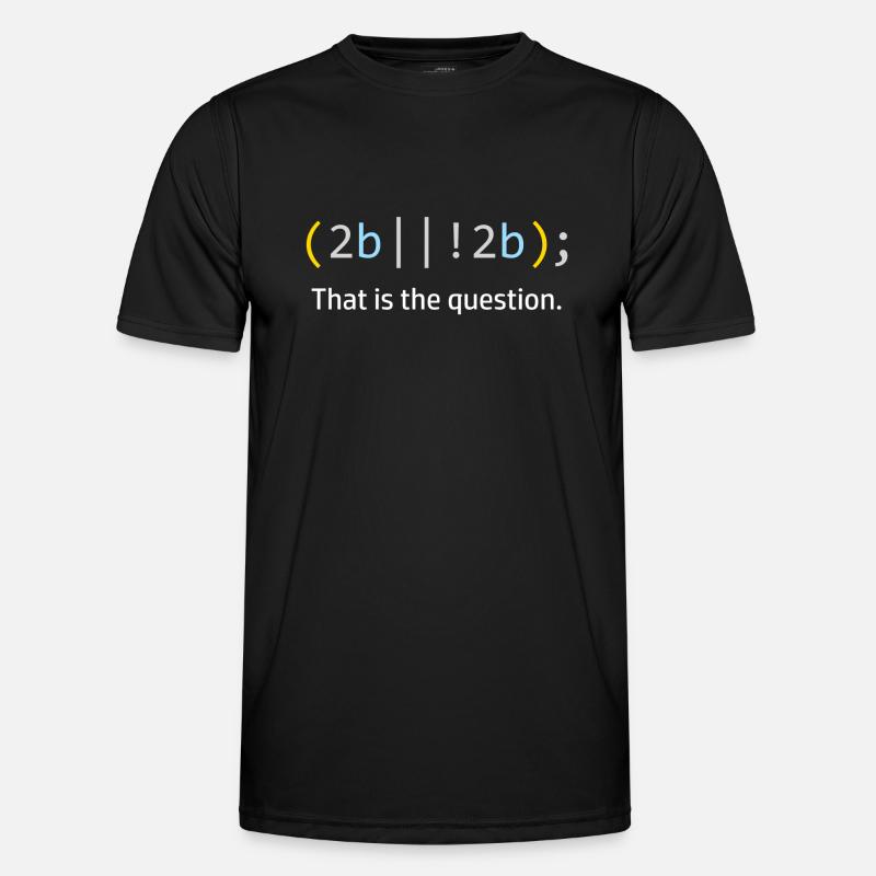 Informaticien Programmeur de code informatique - T-shirt sport Homme - noir
