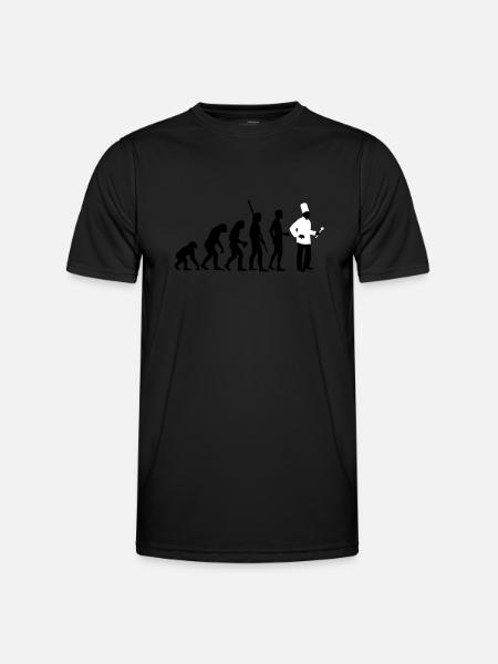 evolution_koch_2c - T-shirt sport Homme - noir
