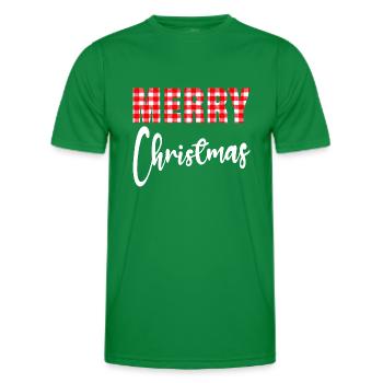 Frohe Weihnachten, originelles Design für den Weihnachtsmann - Männer Funktions-T-Shirt - Kelly Green - Vorne - AI Model Male 178 dark (178cm)