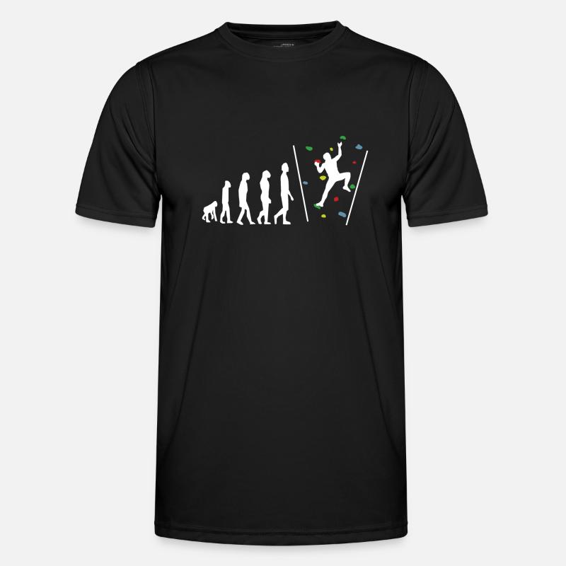 Bouldering Bouldern Evelution - Men's Functional T-Shirt - black