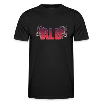 ALB- Albaner - Albanien - Männer Funktions-T-Shirt - Schwarz - Vorne - AI Model Male 178 dark (178cm)