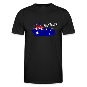 Australien Australia - Männer Funktions-T-Shirt - Schwarz - Vorne - AI Model Male 178 dark (178cm)