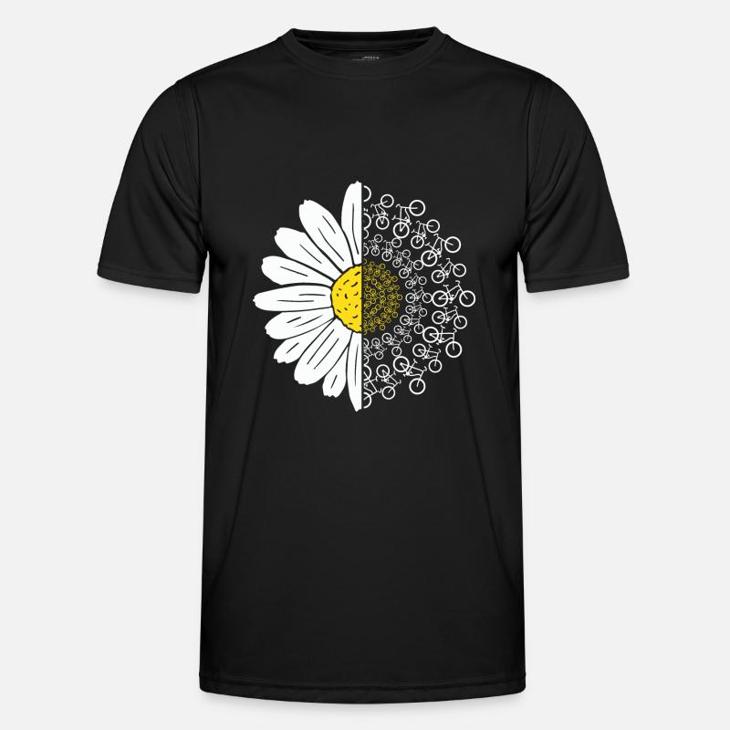 Bicycle Flower - Men's Functional T-Shirt - black
