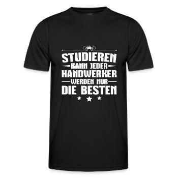 Handwerk Beruf Meister Handwerker Geschenk - Männer Funktions-T-Shirt - Schwarz - Vorne - AI Model Male 178 dark (178cm)