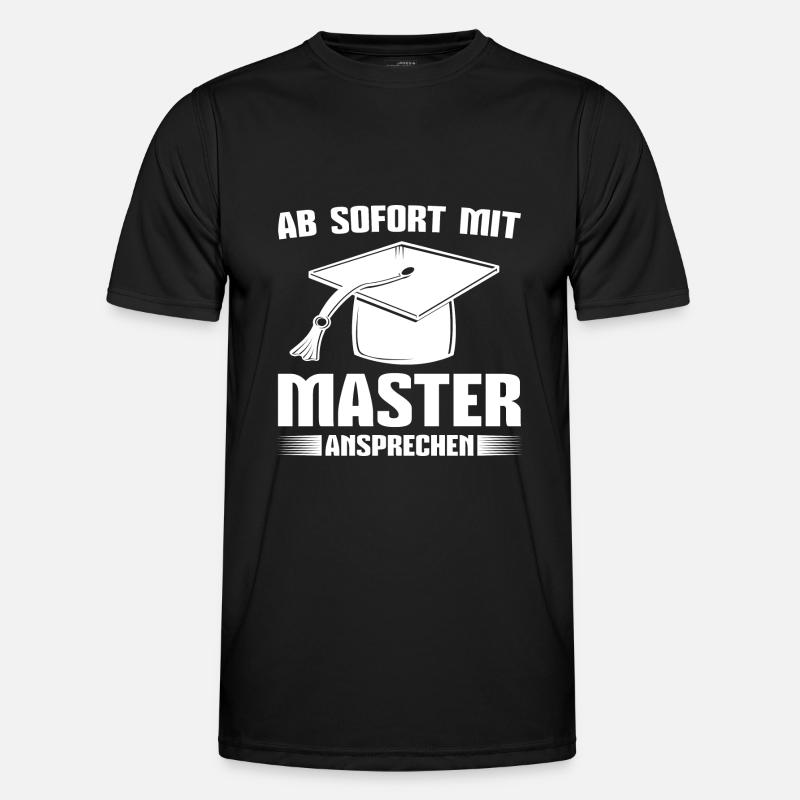 Masterprüfung bestanden Mastertitel Master - Männer Funktions-T-Shirt - Schwarz