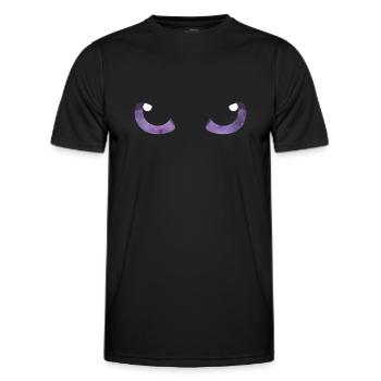 Cat Eyes Purple - Men's Functional T-Shirt - black - Front - AI Model Male 178 dark (178cm)