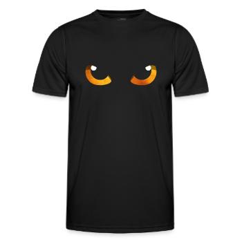 Cat Eyes Orange - Men's Functional T-Shirt - black - Front - AI Model Male 178 dark (178cm)