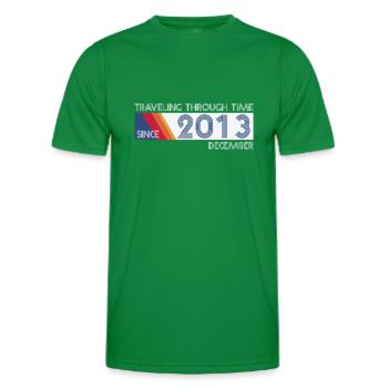 Drôle de voyage dans le temps anniversaire Design décembre 2013 - T-shirt sport Homme - vert - Devant - AI Model Male 178 dark (178cm)