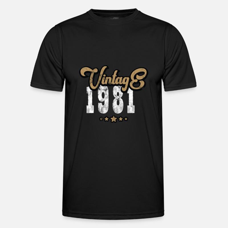 1981 Année de naissance Millésime T-shirt sport Homme