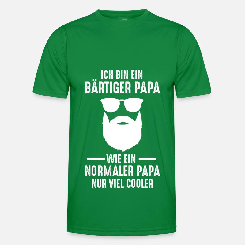 Ich Bin Ein Bärtiger Papa Wie Ein Normaler Papa Männer Funktions-T-Shirt