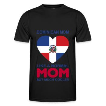 République dominicaine - T-shirt sport Homme - noir - Devant - AI Model Male 178 dark (178cm)
