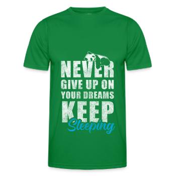 Bambus Großer Panda Stofftier Niedlich - Männer Funktions-T-Shirt - Kelly Green - Vorne - AI Model Male 178 dark (178cm)