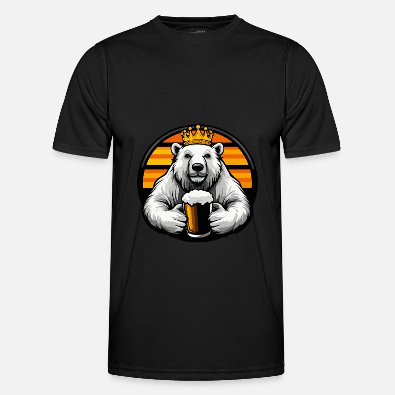 Eisbär Bier Männer Funktions-T-Shirt