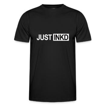 JUST INKD - Männer Funktions-T-Shirt - Schwarz - Vorne - AI Model Male 178 dark (178cm)