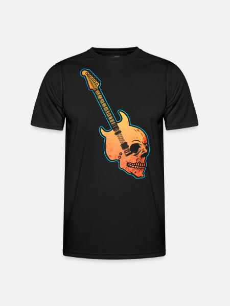Guitare rock and roll - T-shirt sport Homme - noir
