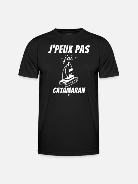 I can't I have Catamaran - Men's Functional T-Shirt - black