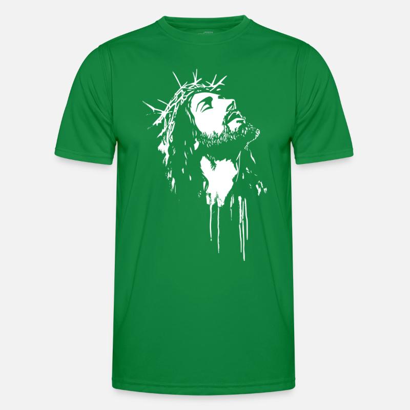 Jesus Christ Religious Christian Men's Functional T-Shirt