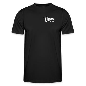 Papa 2026 Stolzer Papa Est 2026 - Männer Funktions-T-Shirt - Schwarz - Vorne - AI Model Male 178 dark (178cm)