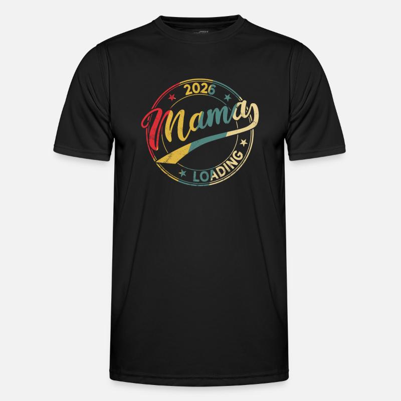 Mama 2026 Loading Werdende Mama 2026 Männer Funktions-T-Shirt
