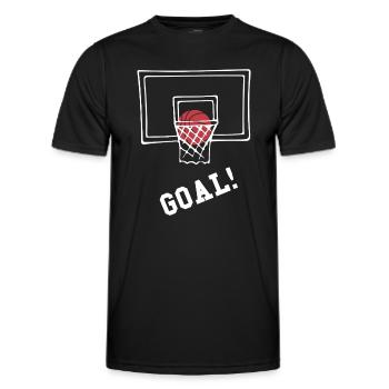 Basketball Goal - Men's Functional T-Shirt - black - Front - AI Model Male 178 dark (178cm)