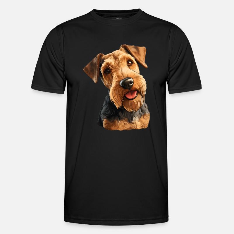 Welsh Terrier - Men's Functional T-Shirt - black