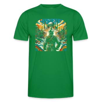 Guerrier ottoman - conquête d’Istanbul en 1453 - T-shirt sport Homme - vert - Devant - AI Model Male 178 dark (178cm)