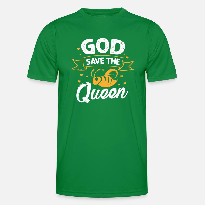 God save the queen Queen Bee Männer Funktions-T-Shirt