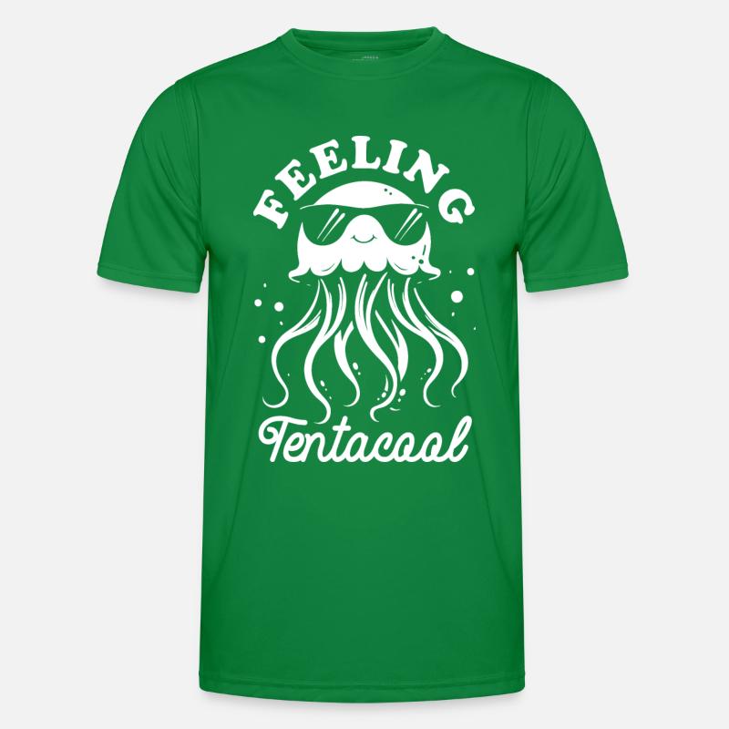 Feeling Tentacool - Jellyfish with Tentacles Men's Functional T-Shirt
