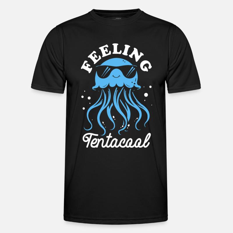 Feeling Tentacool - Qualle mit Tentakeln Männer Funktions-T-Shirt