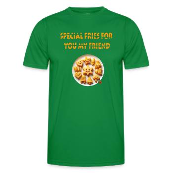 SPECIAL FRIES - Men's Functional T-Shirt - kelly green - Front - AI Model Male 178 dark (178cm)