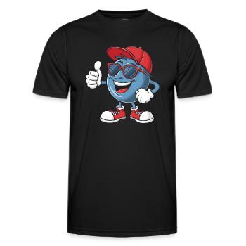 Blaubeere - Männer Funktions-T-Shirt - Schwarz - Vorne - AI Model Male 178 dark (178cm)