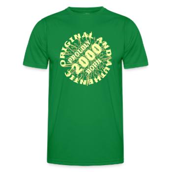 Original 2000 - Men's Functional T-Shirt - kelly green - Front - AI Model Male 178 dark (178cm)