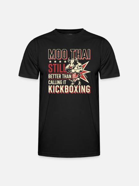 Funny Muay Thai Sayings Design - Men's Functional T-Shirt - black