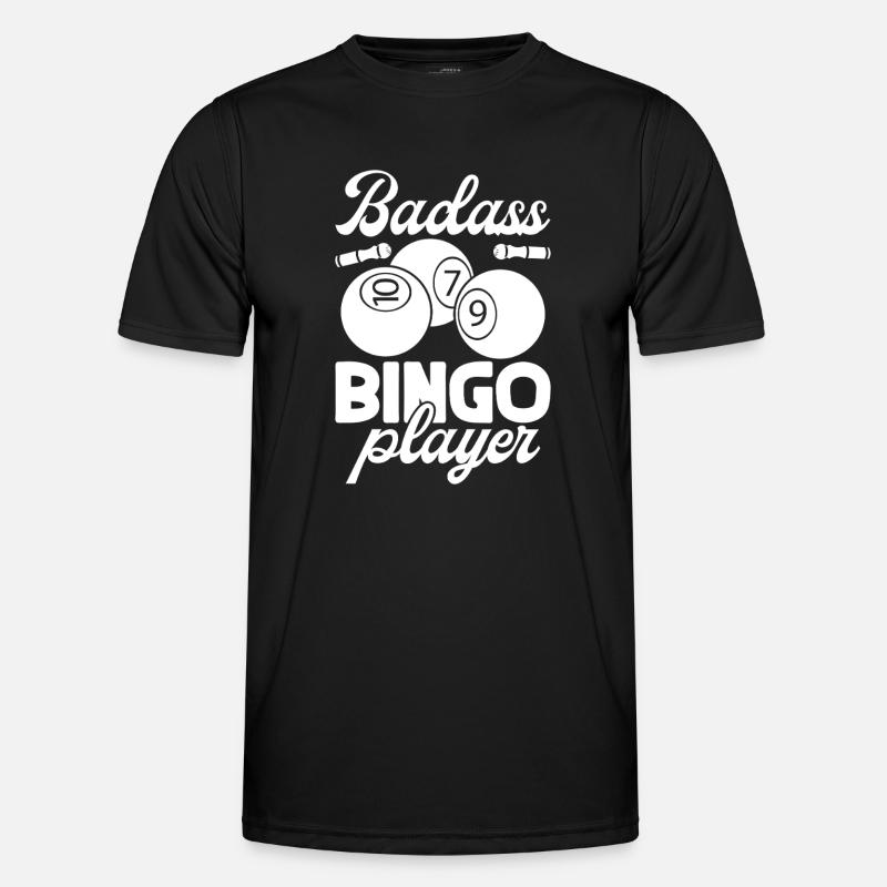 Bingo Player Badass Player Bingo - Männer Funktions-T-Shirt - Schwarz