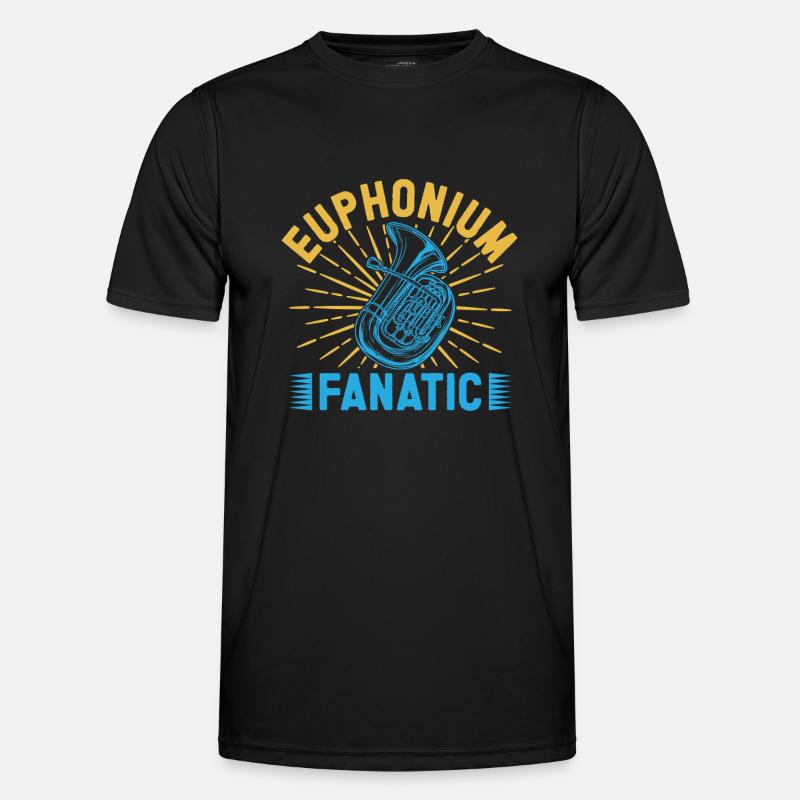 Euphonium Fanatic Baritone Marching Band - Männer Funktions-T-Shirt - Schwarz