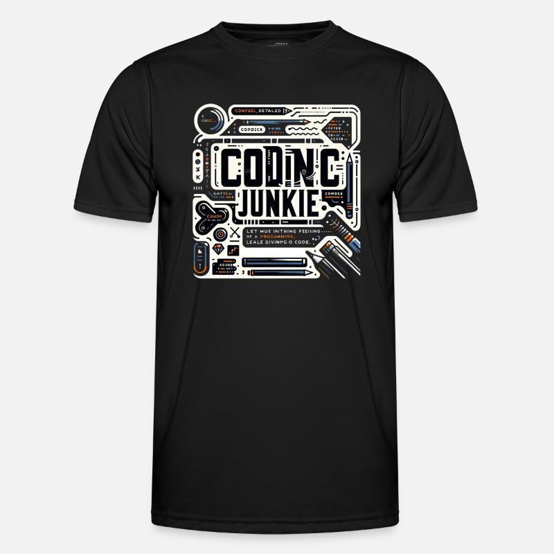 Coding Junkie 11 - Men's Functional T-Shirt - black
