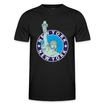 New York Statue of Liberty - Men's Functional T-Shirt - black - Front - AI Model Male 178 dark (178cm)