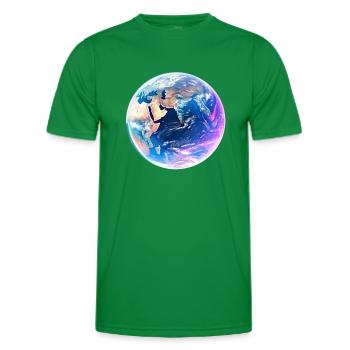Welt - Männer Funktions-T-Shirt - Kelly Green - Vorne - AI Model Male 178 dark (178cm)
