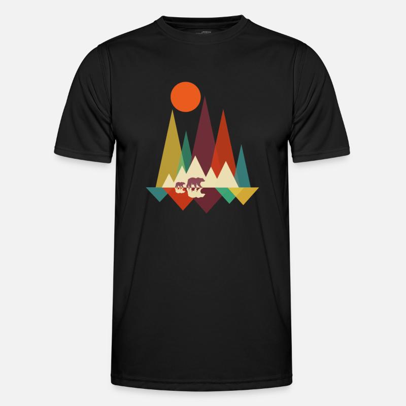 Wander Bär Wandernde Bären Männer Funktions-T-Shirt