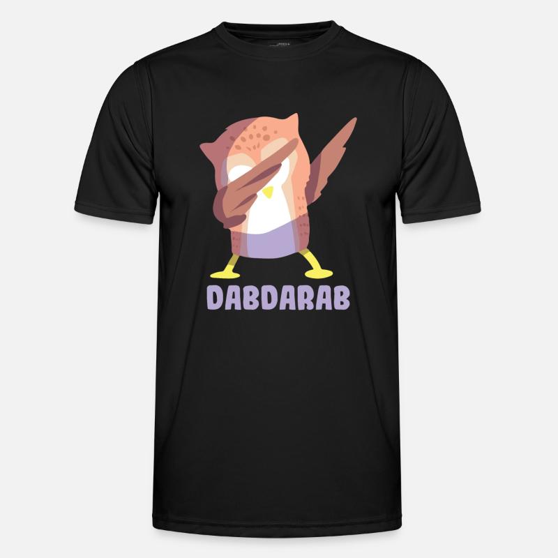 Cute Owl Owl Dabbing Dance Statement Fun Gift Men's Functional T-Shirt