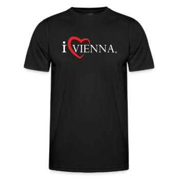 I love Vienna White - Männer Funktions-T-Shirt - Schwarz - Vorne - AI Model Male 178 dark (178cm)