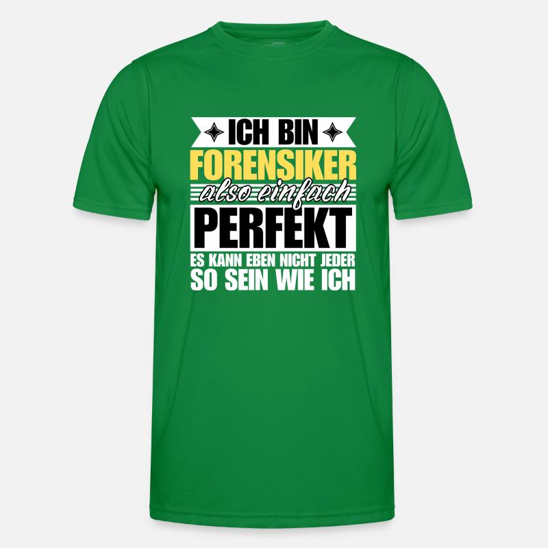 Perfekter Forensiker Männer Funktions-T-Shirt