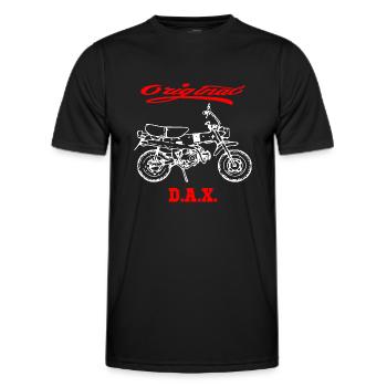 Moped Motorrad Kult Dax - Männer Funktions-T-Shirt - Schwarz - Vorne - AI Model Male 178 dark (178cm)