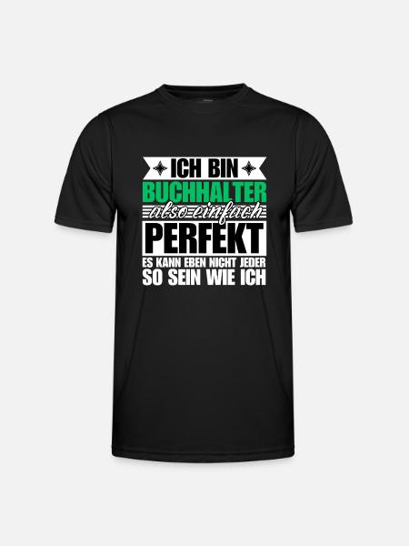 Perfekter Perfekter - Männer Funktions-T-Shirt - Schwarz