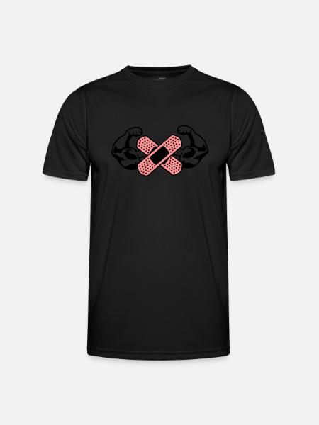 muscle arm bandage 1 - Men's Functional T-Shirt - black