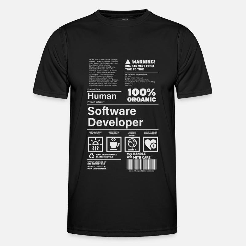 Software Developer - Men's Functional T-Shirt - black