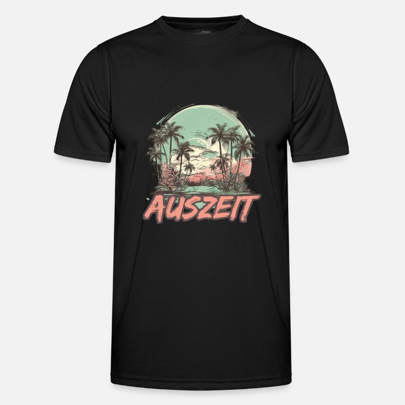 Auszeit Urlaub Strand Männer Funktions-T-Shirt